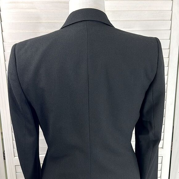 Talbots Blazer Size 10 Black Vintage 80s Preppy Academia - Picture 7 of 11